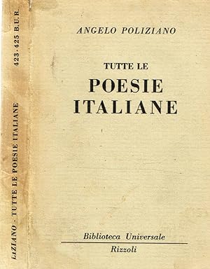 Bild des Verkufers fr TUTTE LE POESIE ITALIANE zum Verkauf von Biblioteca di Babele