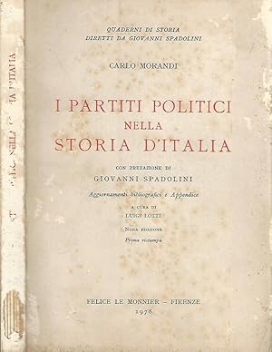 Bild des Verkufers fr I partiti politici nella storia d'Italia zum Verkauf von Biblioteca di Babele