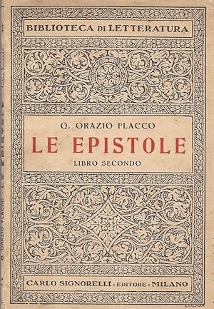 Bild des Verkufers fr Le epistole zum Verkauf von Biblioteca di Babele