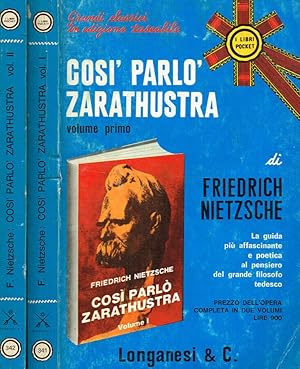 Immagine del venditore per COSI' PARLO' ZARATHUSTRA 2VOLL. UN LIBRO PER TUTTI E PER NESSUNO venduto da Biblioteca di Babele