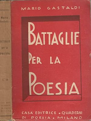 Seller image for Battaglie per la poesia for sale by Biblioteca di Babele