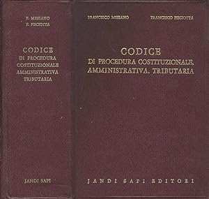 Bild des Verkufers fr Codice di procedura costituzionale, amministrativa e tributaria zum Verkauf von Biblioteca di Babele