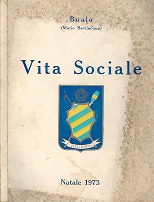 Bild des Verkufers fr Vita sociale zum Verkauf von Biblioteca di Babele