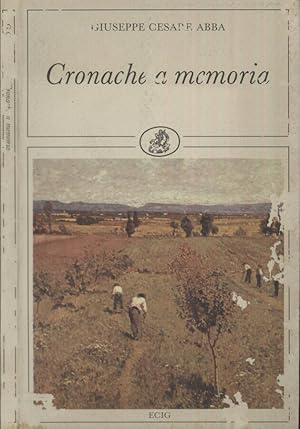 Imagen del vendedor de Cronache a memoria a la venta por Biblioteca di Babele