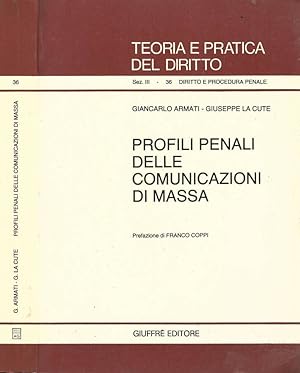 Image du vendeur pour Profili penali delle comunicazioni di massa mis en vente par Biblioteca di Babele