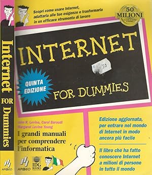 Bild des Verkufers fr Internet For dummies zum Verkauf von Biblioteca di Babele