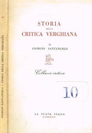 Bild des Verkufers fr Storia della critica verghiana zum Verkauf von Biblioteca di Babele