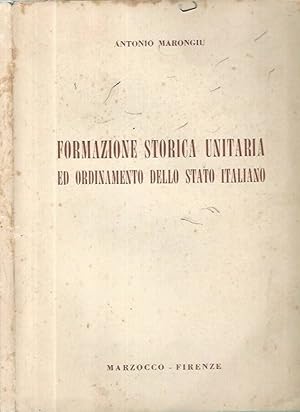 Immagine del venditore per Formazione storica unitaria ed ordinamento dello Stato Italiano venduto da Biblioteca di Babele