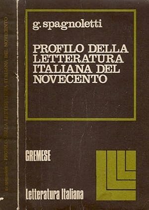 Bild des Verkufers fr Profilo della letteratura italiana del novecento zum Verkauf von Biblioteca di Babele