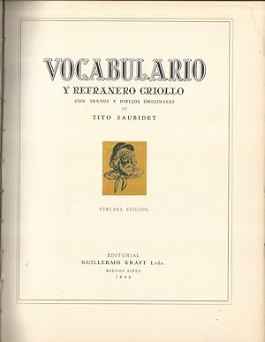 Imagen del vendedor de Vocabulario y refranero criollo a la venta por Biblioteca di Babele