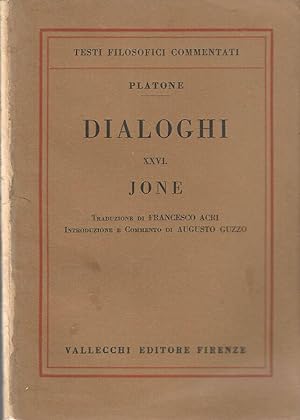 Bild des Verkufers fr Dialoghi XXVI. Jone zum Verkauf von Biblioteca di Babele