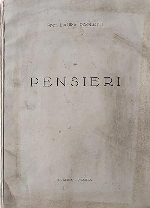 Seller image for Pensieri for sale by Biblioteca di Babele