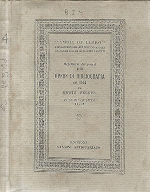 Seller image for Repertorio dei prezzi delle opere di bibliografia nel 1952. Vol. IV R-Z for sale by Biblioteca di Babele