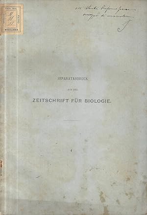 Imagen del vendedor de Untersuchungen uber das Werhalten verschiedener Brotarten im menschlichen Organismus a la venta por Biblioteca di Babele