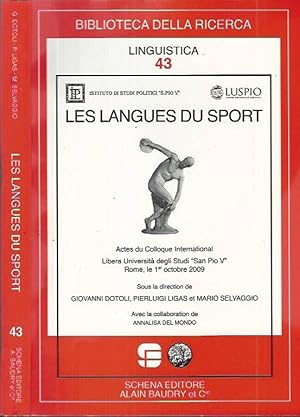 Bild des Verkufers fr Les langues du sport Actes du Colloque International Libera Universit degli Studi "San Pio V" zum Verkauf von Biblioteca di Babele