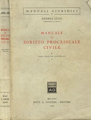 Immagine del venditore per Manuale di diritto processuale civile venduto da Biblioteca di Babele