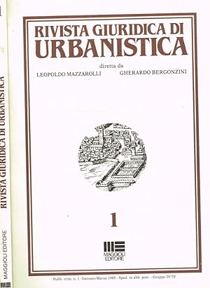 Bild des Verkufers fr Rivista giuridica di urbanistica n.1 1985 zum Verkauf von Biblioteca di Babele