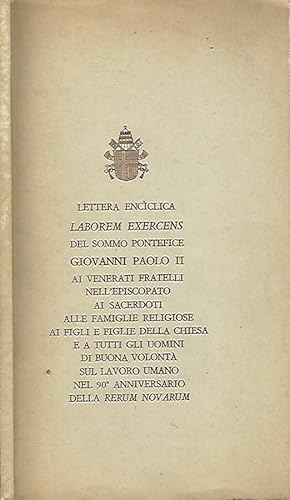 Seller image for Lettera enciclica Laborem Exercens for sale by Biblioteca di Babele