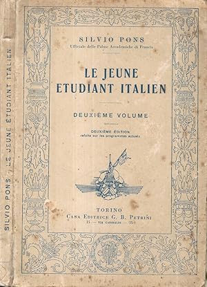 Bild des Verkufers fr Le jeune tudiant italien Vol XII zum Verkauf von Biblioteca di Babele