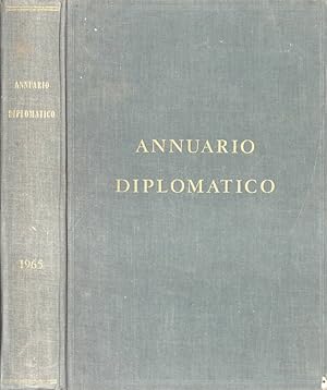 Bild des Verkufers fr Annuario diplomatico della Repubblica Italiana 1965 zum Verkauf von Biblioteca di Babele