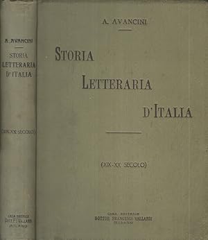 Bild des Verkufers fr Storia Letteraria d'Italia XIX - XX Secolo zum Verkauf von Biblioteca di Babele