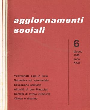 Seller image for Aggiornamenti sociali. Anno XXXI n.6 7/8 9/10 for sale by Biblioteca di Babele