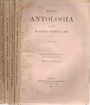 Nuova antologia 1886 Rivista di scienze, lettere ed arti