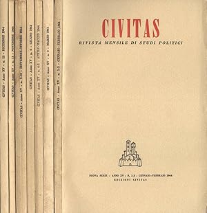 Civitas Anno XV n. 1 - 2, 3, 4 - 5, 6, 9 - 10, 11, 12 Rivista mensile di studi politici