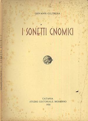 Seller image for I sonetti gnomici for sale by Biblioteca di Babele