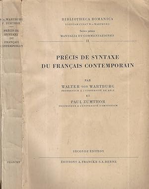 Image du vendeur pour Prcis de Syntaxe di franais contemporain mis en vente par Biblioteca di Babele