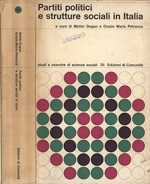 Bild des Verkufers fr Partiti politici e strutture sociali in Italia zum Verkauf von Biblioteca di Babele