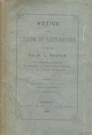 Bild des Verkufers fr Notice sur l'glise de Saint-Maximin (Var) zum Verkauf von Biblioteca di Babele