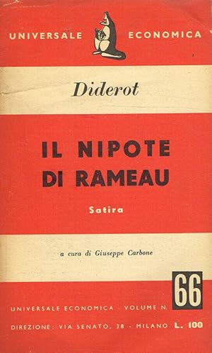 Bild des Verkufers fr Il nipote di Rameau zum Verkauf von Biblioteca di Babele