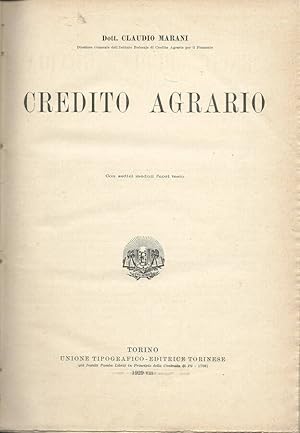 Immagine del venditore per Credito Agrario-Nuova Enciclopedia Agraria Italiana.Parte ottava venduto da Biblioteca di Babele