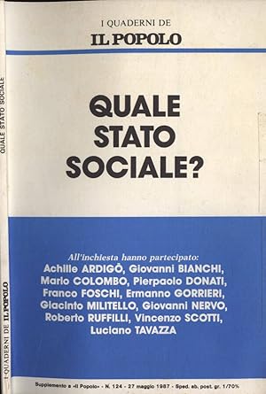Bild des Verkufers fr Quale stato sociale? zum Verkauf von Biblioteca di Babele