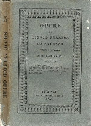 Imagen del vendedor de Opere. Volume secondo in due distribuzioni a la venta por Biblioteca di Babele