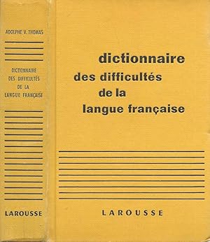 Imagen del vendedor de Dictionnaire des difficults del la langue franaise a la venta por Biblioteca di Babele