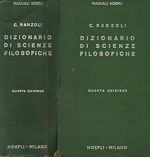 Bild des Verkufers fr Dizionario di Scienze Filosofiche zum Verkauf von Biblioteca di Babele