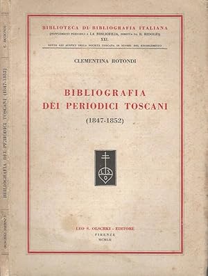 Bild des Verkufers fr Bibliografia dei periodici toscani (1847 - 1852) zum Verkauf von Biblioteca di Babele