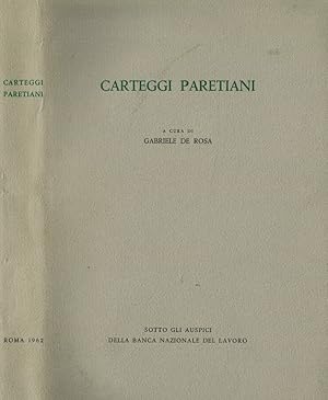 Immagine del venditore per Carteggi paretiani 1892-1923 venduto da Biblioteca di Babele