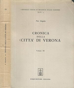 Bild des Verkufers fr Cronica della citt di Verona Vol. III zum Verkauf von Biblioteca di Babele