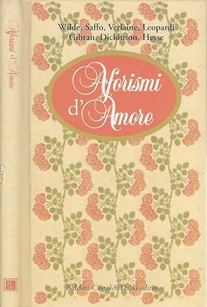 Bild des Verkufers fr Aforismi d'amore zum Verkauf von Biblioteca di Babele