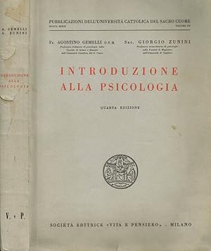 Seller image for Introduzione alla psicologia for sale by Biblioteca di Babele