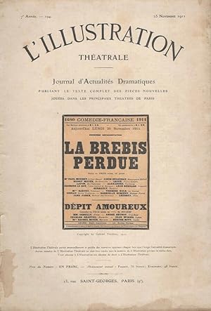 Bild des Verkufers fr L'illustration thatrale Journal d'actualits dramatiques zum Verkauf von Biblioteca di Babele