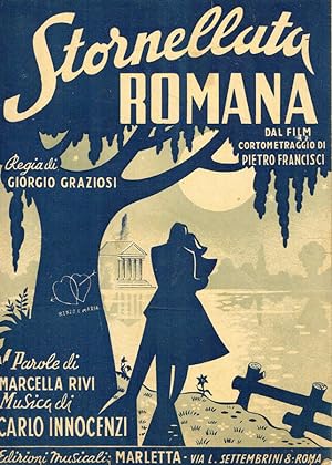 Bild des Verkufers fr Stornellata romana Dal film cortometraggio di Pietro Francisci zum Verkauf von Biblioteca di Babele