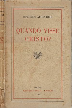 Bild des Verkufers fr Quando visse Cristo? zum Verkauf von Biblioteca di Babele