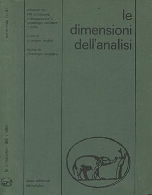 Seller image for Le dimensioni dell'analisi. Relazioni dell'VIII Congresso Internazionale di Psicologia Analitica. II Parte for sale by Biblioteca di Babele