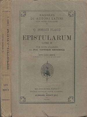 Bild des Verkufers fr Epistularum Libri II zum Verkauf von Biblioteca di Babele