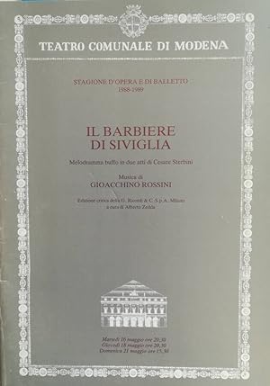 Bild des Verkufers fr Il Barbiere di Siviglia Melodramma buffo in due atti zum Verkauf von Biblioteca di Babele