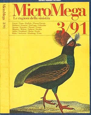 Bild des Verkufers fr MicroMega, le ragioni della sinistra, n. 3 - 1991 zum Verkauf von Biblioteca di Babele